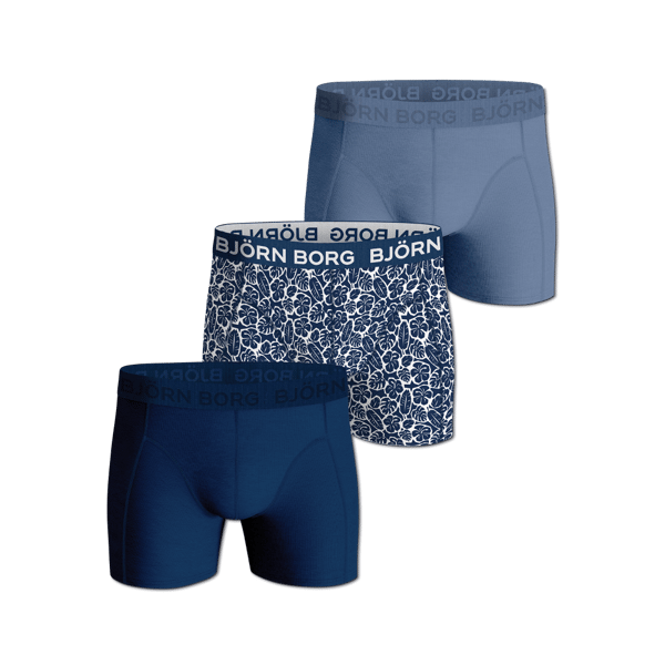 Boxer Multi 3-p Underwear Blue Male