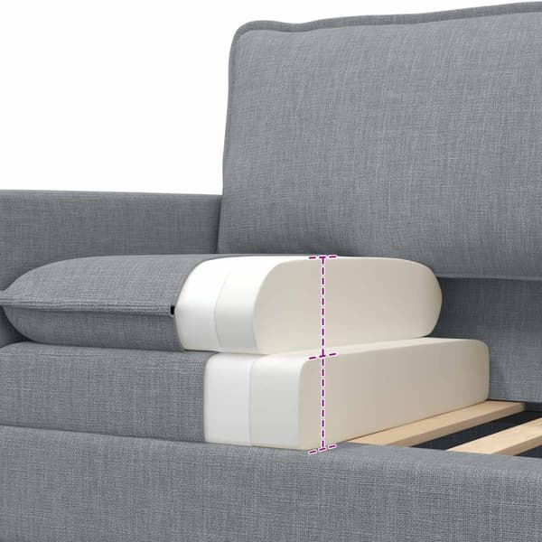 Soffa Ljusgrå 126 x 81 x 87,5 cm