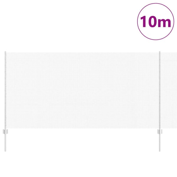 Stängsel med stolpe Silver 1,2 x 10 m Stål