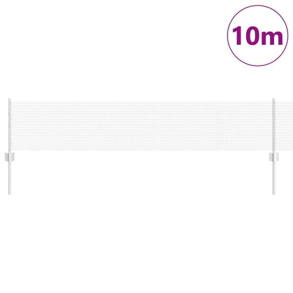 Stängsel med stolpe Silver 0,4 x 10 m Stål