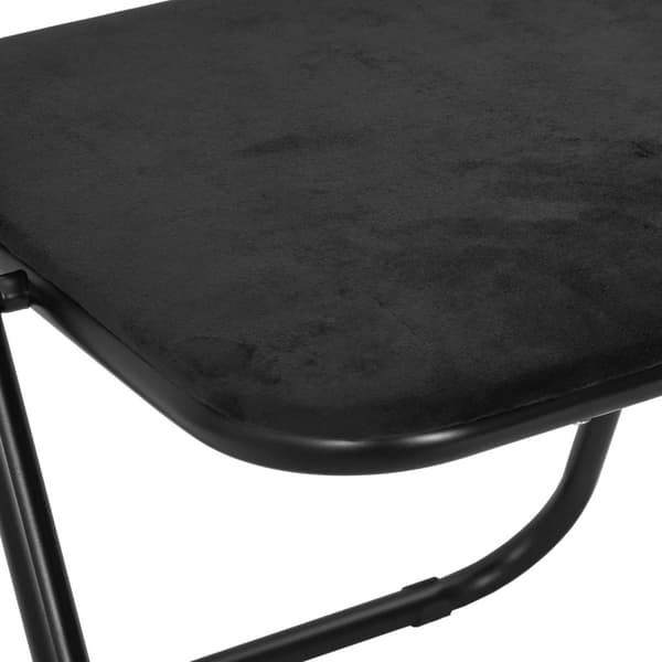 Fällstol 8 pcs Svart 48 x 44 x 78 cm Sammet
