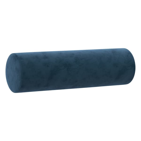 Prydnadskuddar 2 st blå Ø15x50 cm sammet