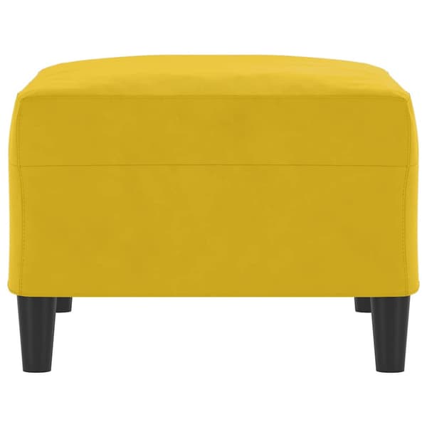 Fotpall Gul 70x55x41 cm sammet