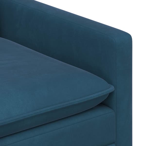 Soffa Blå 76 x 81 x 87,5 cm Sammet