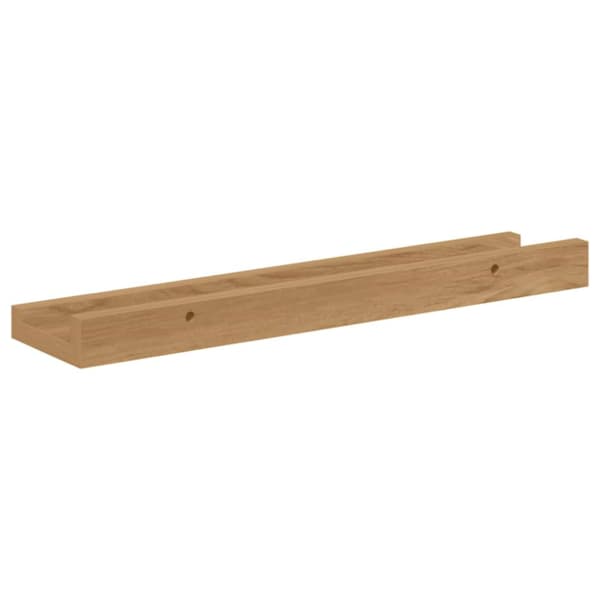 Vägg hylla Väggmonterat 2 pcs Brun 40 x 9 x 3 cm