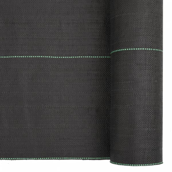 Ogräsmatta svart 2x25 m PP