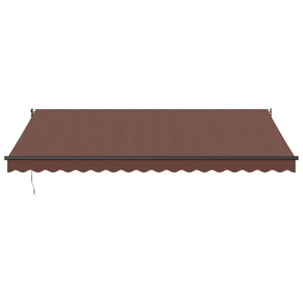 Markis automatiskt infällbar 450x300 cm brun