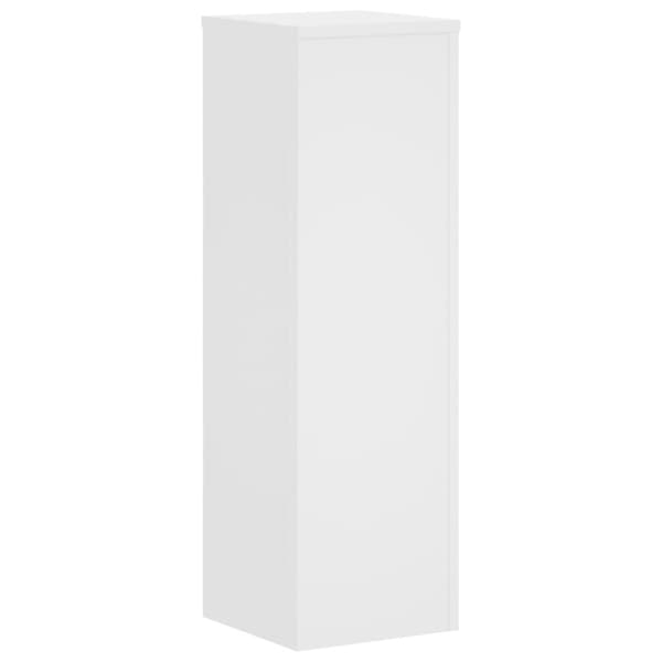Växtställ 2 st vit 25x25x80 cm konstruerat trä