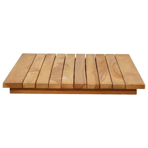 Bordsskiva 80 x 40 x 3,5 cm Rektangulär Massivt teakträ