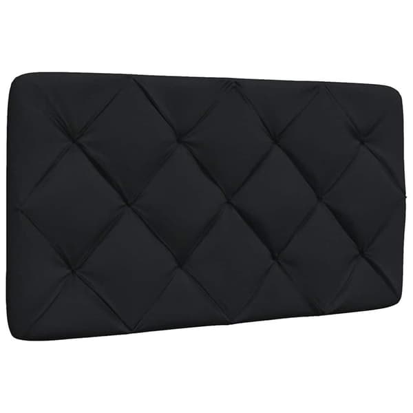 Bed Frame with LED without Mattress Black 90x200 cm Fabric