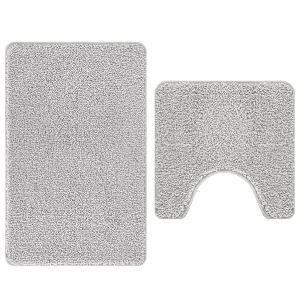 Antisklid badmatta set 2 pcs Grå PP