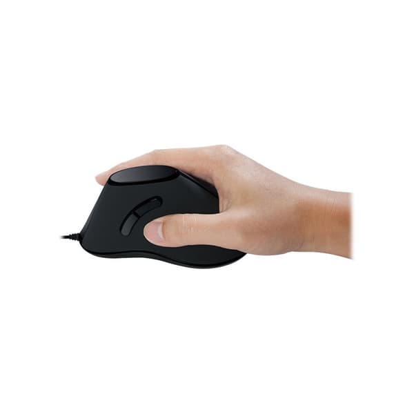 LogiLink Ergonomic Vertical - vertikal mus - USB - svart