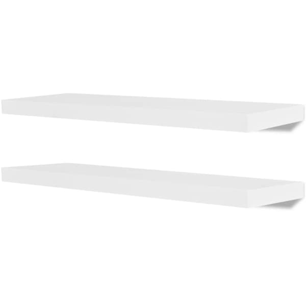 Vägghyllor 4 st 80 cm vit