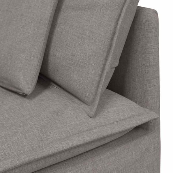 Modulsoffa med kuddar i taupe