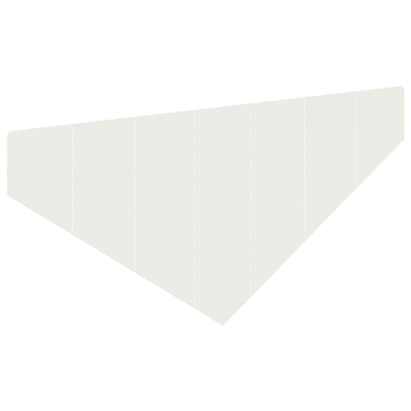 Kant för gräsmatta 100 x 45 cm Stål Vit