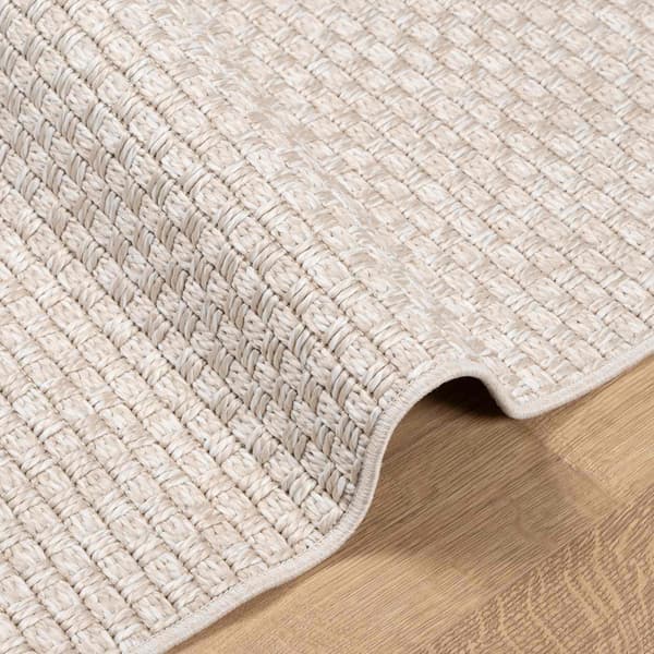 Områdesmattor Rektangulär FARO Kräm 280 x 200 cm Polyester