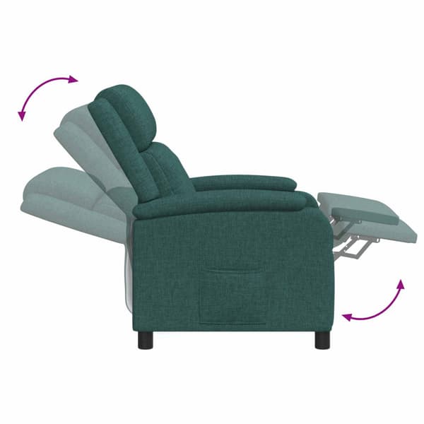Recliner Mörkgrön Tyg