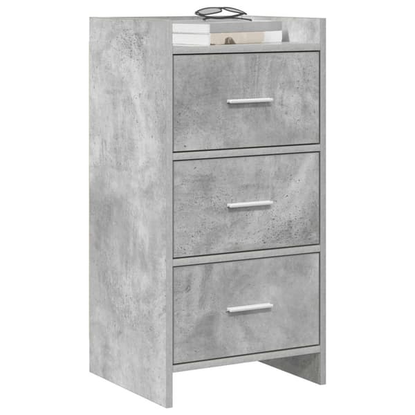Sideboard Betonggrå 40 x 36 x 80 cm Konstruerat trä