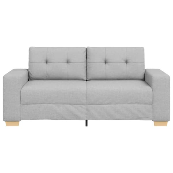 Tvåsitssoffa molngrå 180x77x82 cm tyg