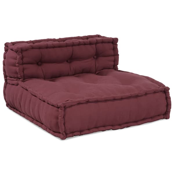 Modulsofa enhet 4 pcs Bordeaux Tyg