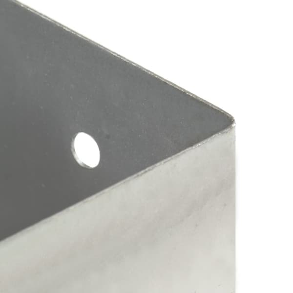 Stolpfot 4 st galvaniserad metall 101 mm