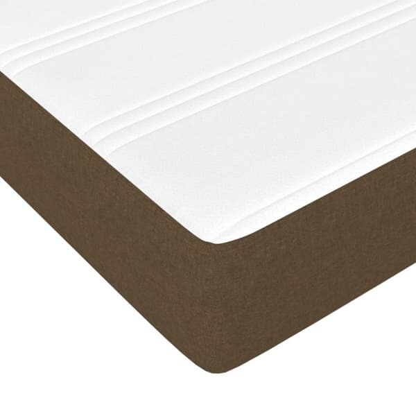 Pocketresårmadrass medium mörkbrun 90x190x20 cm tyg