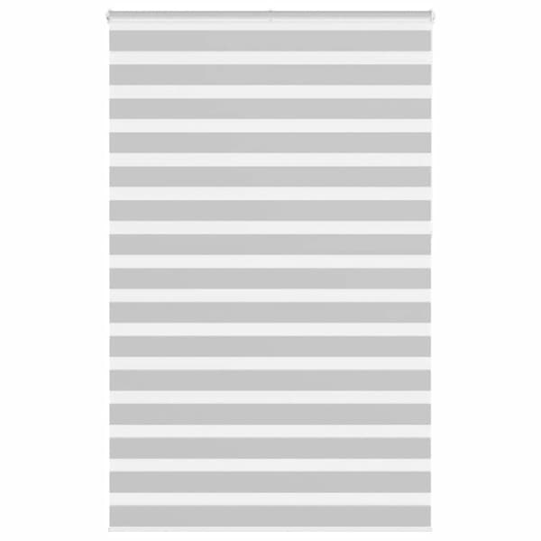 Rullgardin zebra ljusgrå 150x230 cm tyg bredd 145,9cm polyester