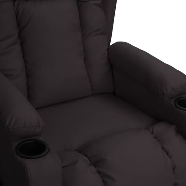 Reclinerfåtölj svart konstläder