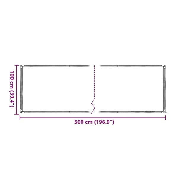 Växtskydd med öljetter 1x5 m polyeten