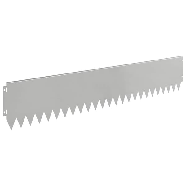 Kant för gräsmatta 10 pcs 103 x 20 cm Stål Silver