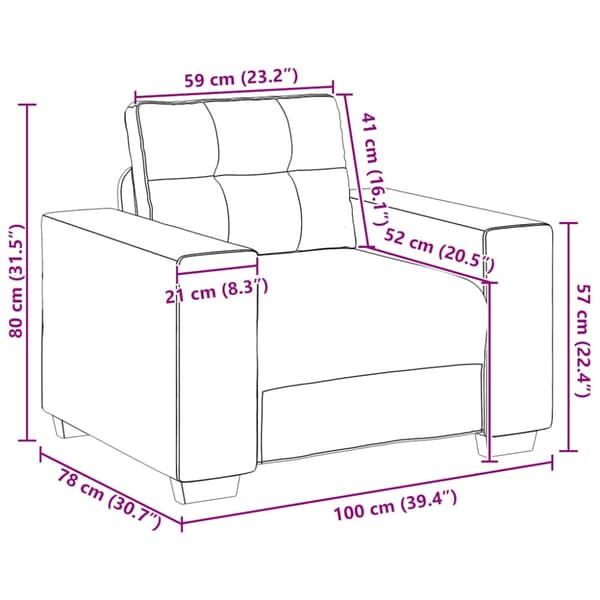 Soffstol vinröd 100x78x80 cm sammet
