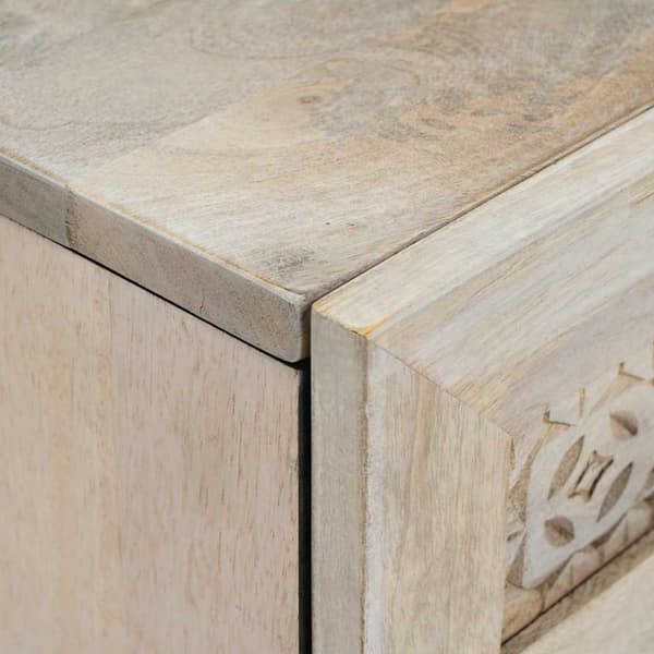 Sideboard med låda Vit 33.5 x 40 x 75 cm