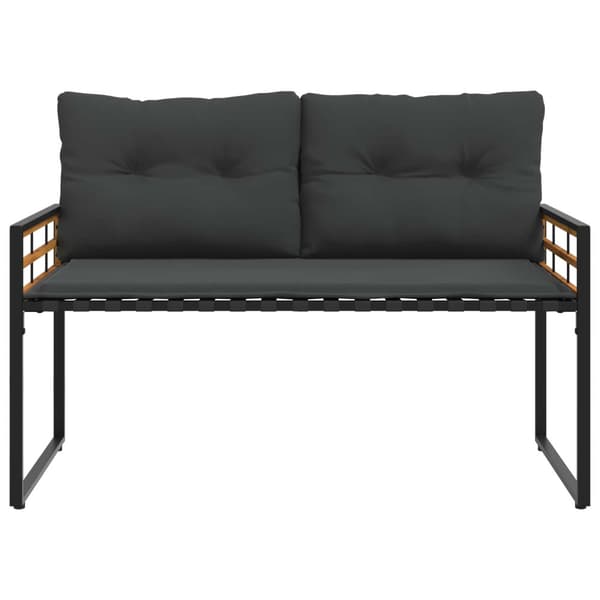 Utemöbelset med kudde 4 pcs Dim grå