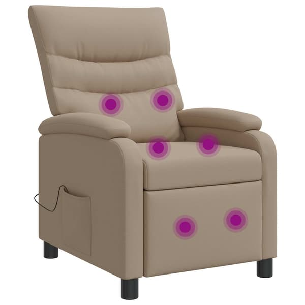 Massagefåtölj Cappuccino Konstläder