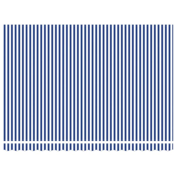 Elektrisk Retraktabel Markis Blå och Vit 4 x 2 m
