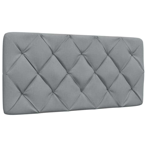 Bed Frame without Mattress Light Grey 100x200 cm Fabric
