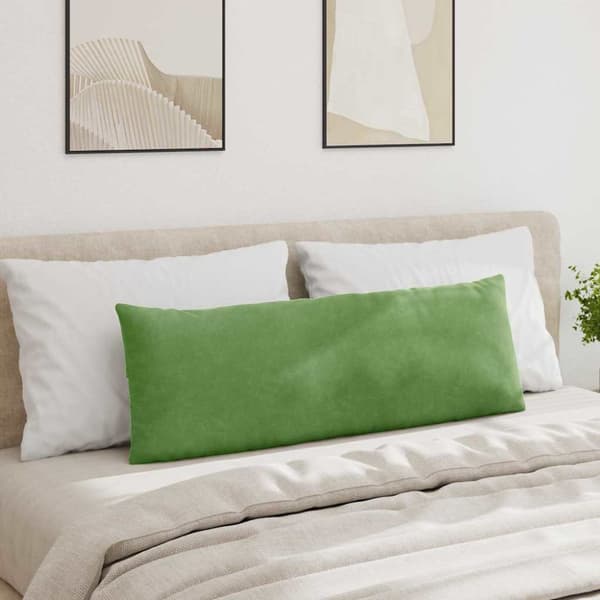 Sofakuddar 2 pcs Ljusgrön 120 x 40 cm Kordread tyg