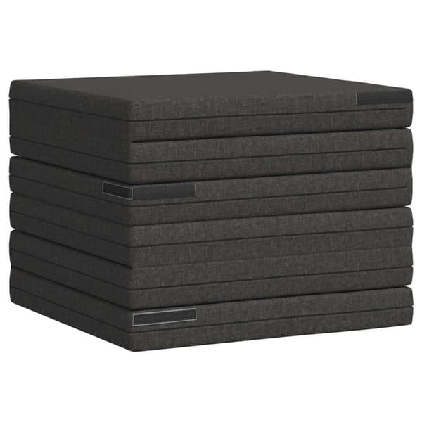 Fällbar Soffbed 140 x 67 x 45 cm Mörkgrå