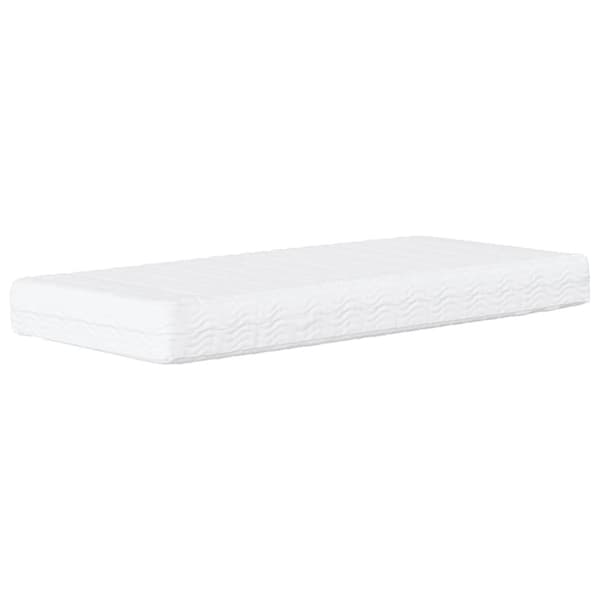 Bed with Mattress "Hvar" Black 100x200 cm Fabric