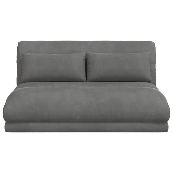 Golvstol Mörkgrå 110 x 82 x 55 cm Sammet