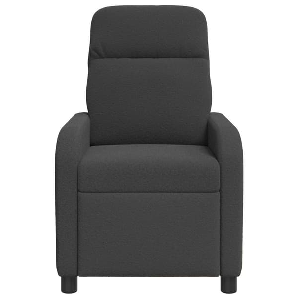 Recliner Mörkgrå Bouclé