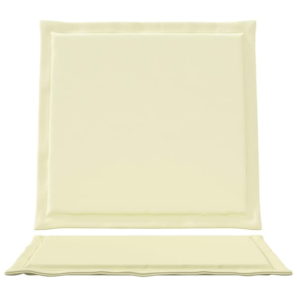 Sitt- och Ryggkuddar 4 pcs Gräddvit 47 x 45 x 2 cm Polyester