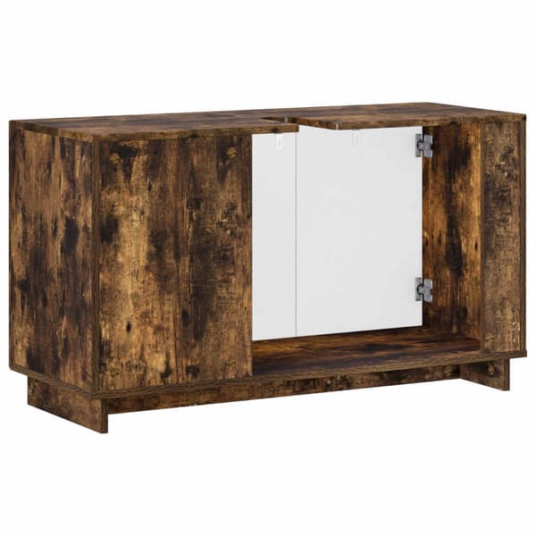 Badrumsskåp Rökt ek 101 x 41 x 58 cm Konstruerat trä