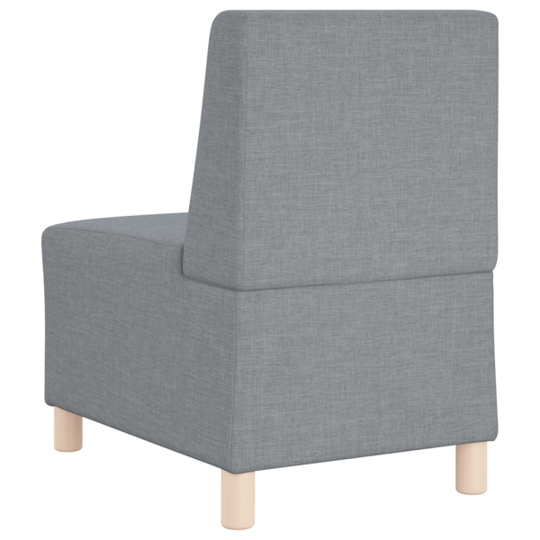 Modulsofa utan armstöd 3 st Ljusgrå tyg