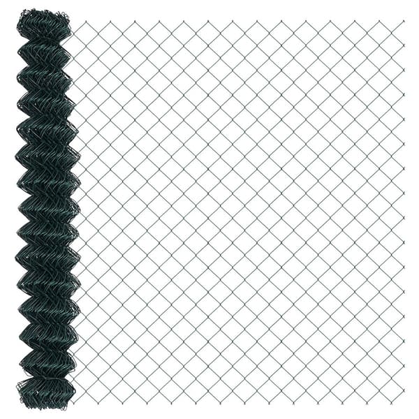 Stängsel med stolpe Grön 1,5 x 25 m Stål
