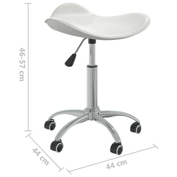 Massagestol vit konstläder