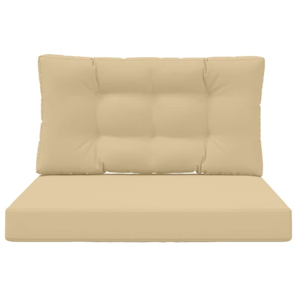 Utomhus Soffa Kudde 2 pcs Beige Polyester