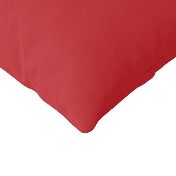 Sofakuddar 2 pcs Röd 120 x 40 cm tyg