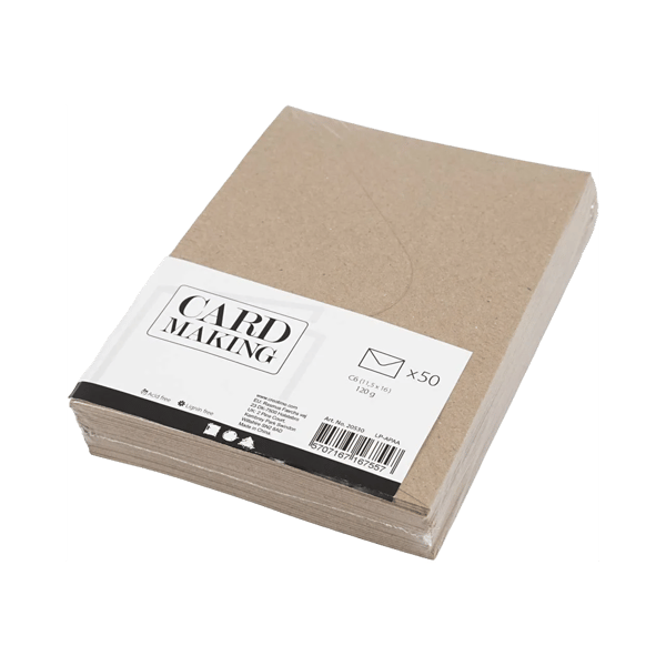 Focus Envelope 115x160 Brown 120g 50 pcs