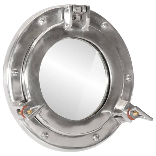 Väggspegel Ø23 aluminium och glas